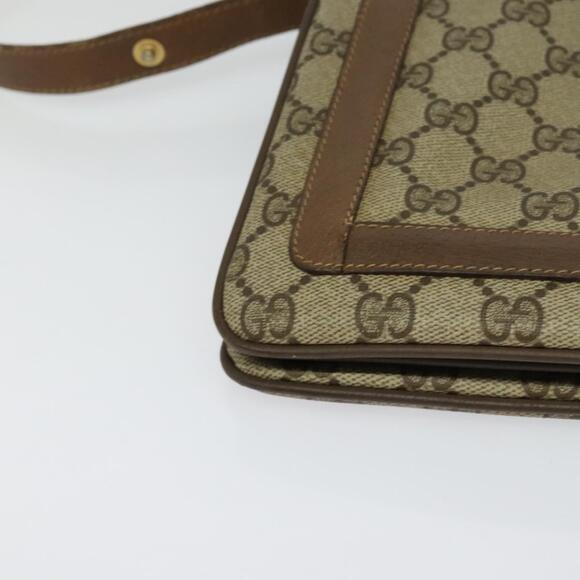 GUCCI GG Supreme Web Sherry Line Shoulder Bag Pvc Beige 41 02 013 - Picture 10 of 16